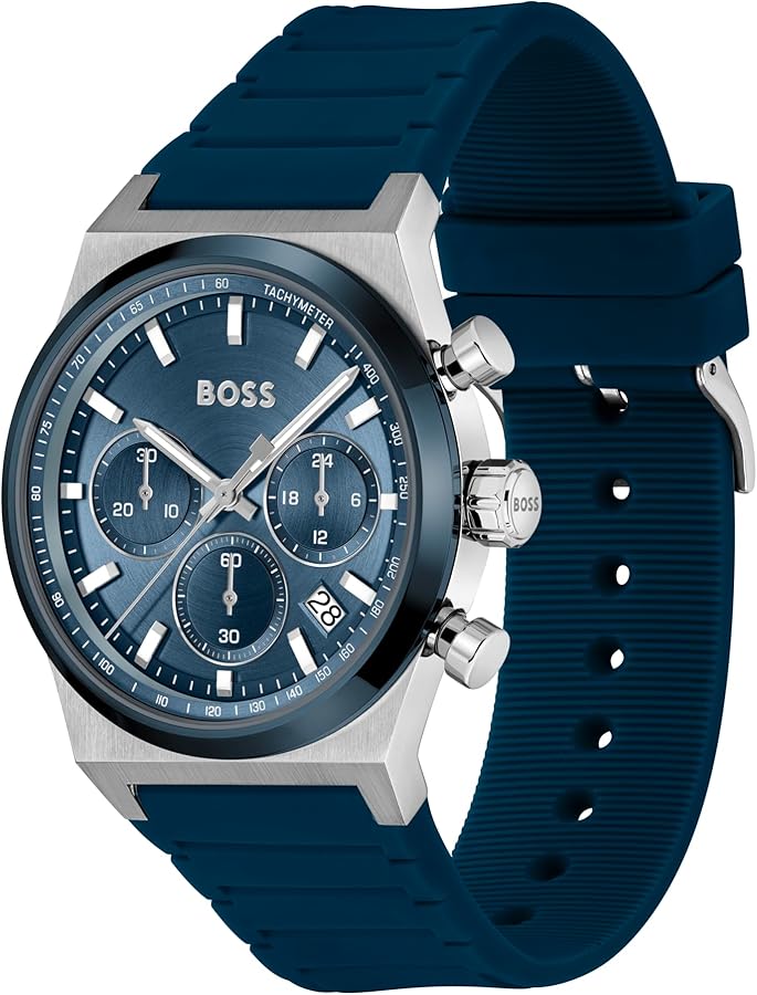 新品未使用　HUGO BOSS 腕時計 Candor ブルーダイヤル 正規品 Amazon.com: BOSS Men's Chronograph Watch – Candor Collection