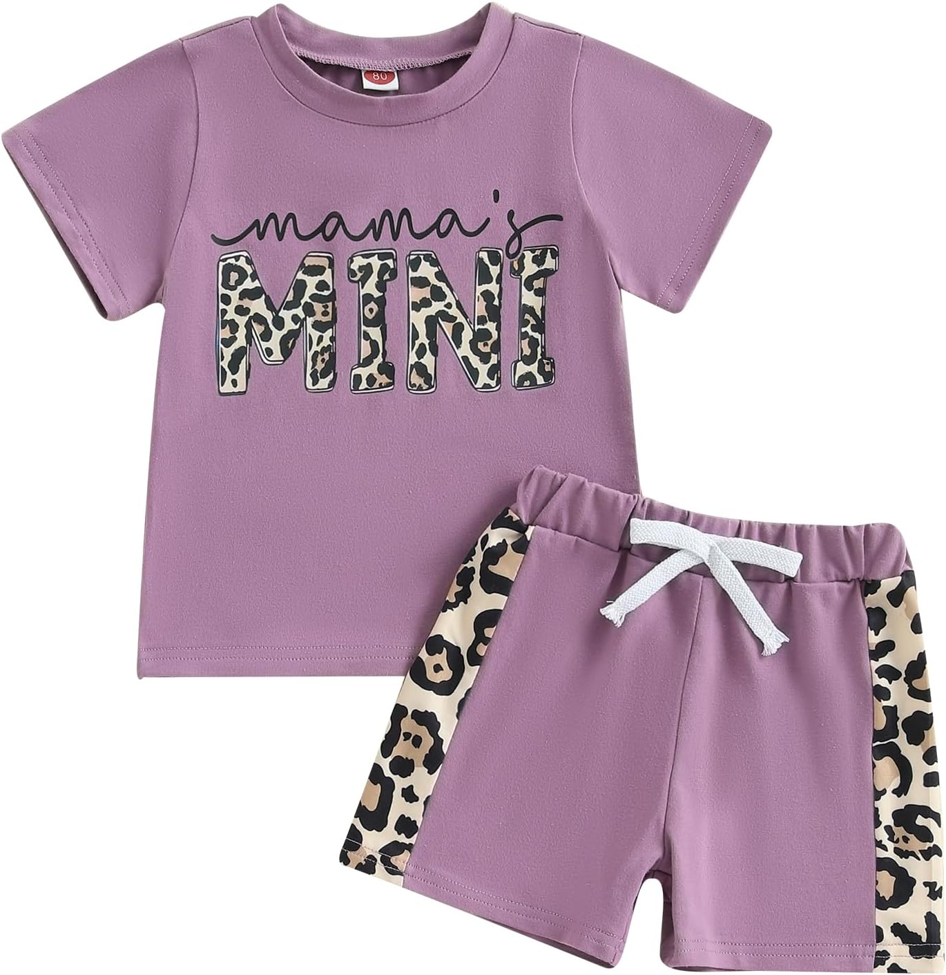 Sejardin Toddler Baby Girl Summer Clothes Infant Outfit Letter Print Short Sleeve T Shirt Tops and Jogger Shorts Set