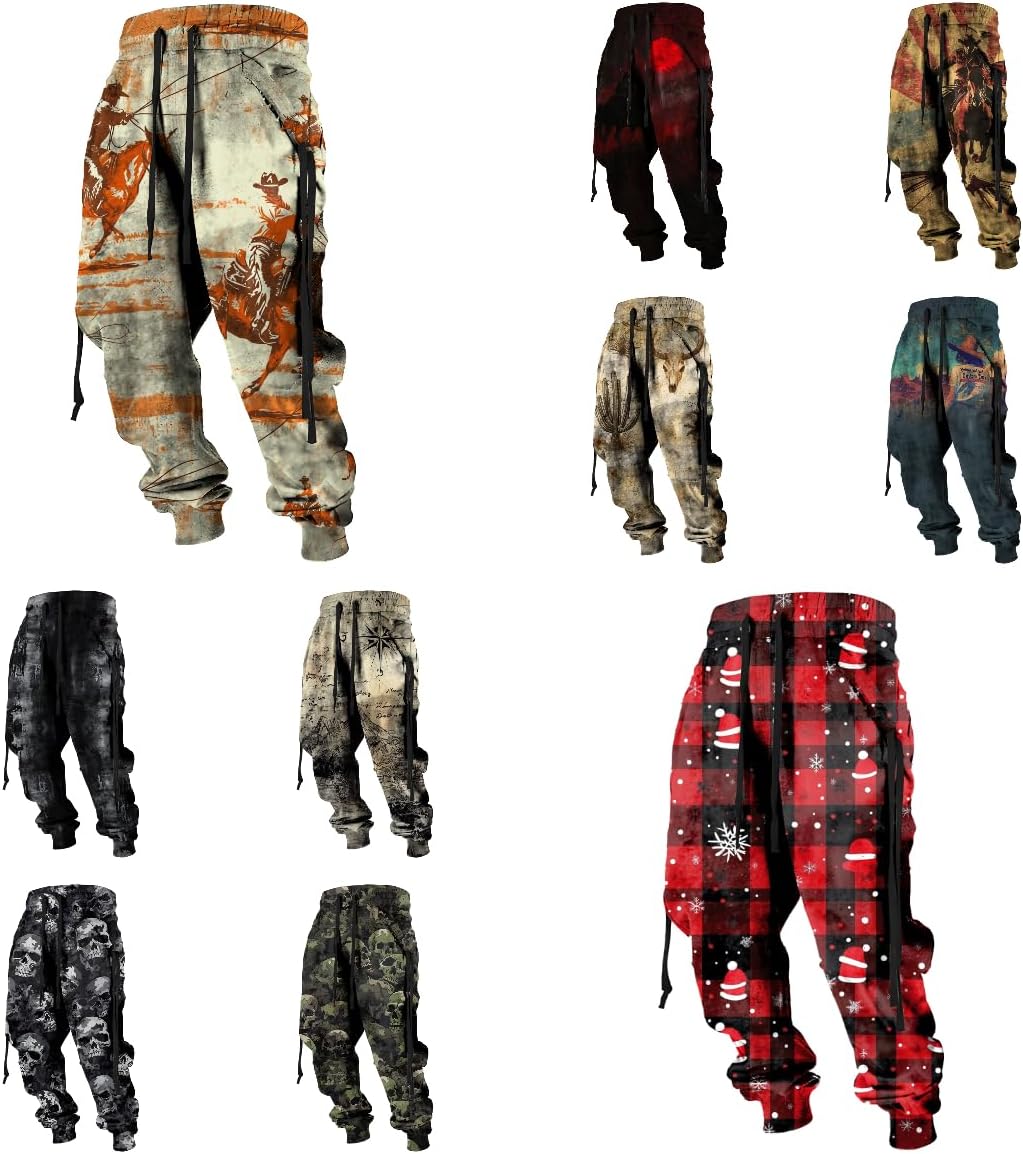 Mens Joggers Pants Loose Fit Stretch Big and Tall Casual Athletic Relaxed Lightweight Pants with Pockets - Image 3