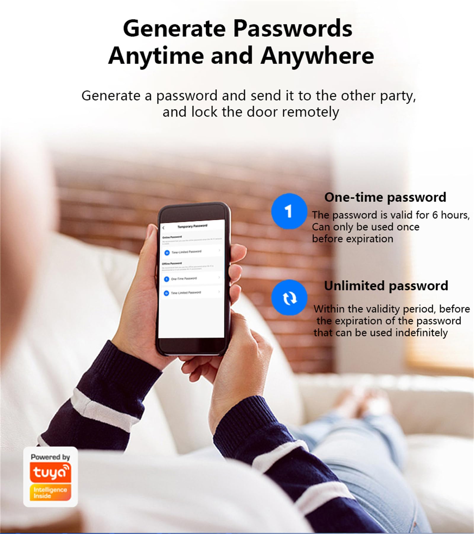 Serrure Intelligente, Serrures À Pêne Dormant Intelligentes Pour La Maison Alexa Wifi Bluetooth Ttlock App Biométrique Empreinte Digitale Sans Clé Clavier Numérique Serrure De Porte D'entrée