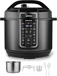 12-in-1 Electric Pressure Cooker, 8 Quarts, 12 Presets, Multi-Functional Programmable Slow Cooker, Rice Cooker, Steamer, Sauté Pan, Yogurt Maker, and More, Stainless Steel