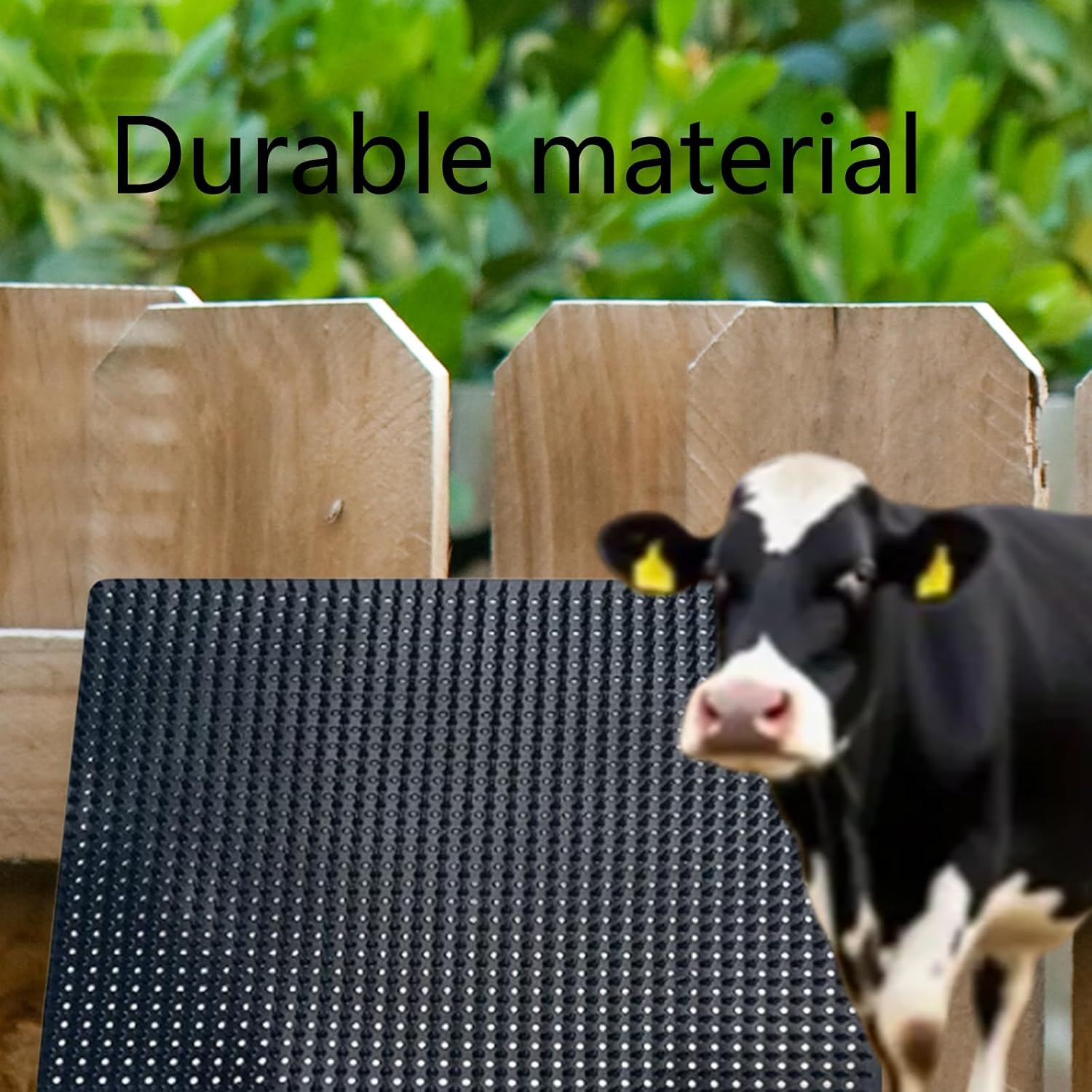 Horse Cattle Scratching Post Pad - Relieve Itching & Grooming Aid for Stalls, Fences, Barns Scratching Itch Relief Pad for Small Farm Animal Goat Sheep Cow Dog (11.81 * 14.17inch)
