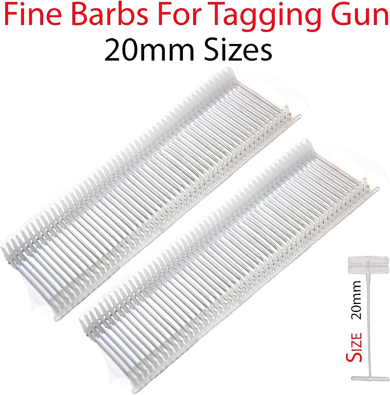 5000 x Attachments, Kimble, Barbs, Tags for Tagging Gun Standard and Fine (20MM FINE BARBS) - Image 3
