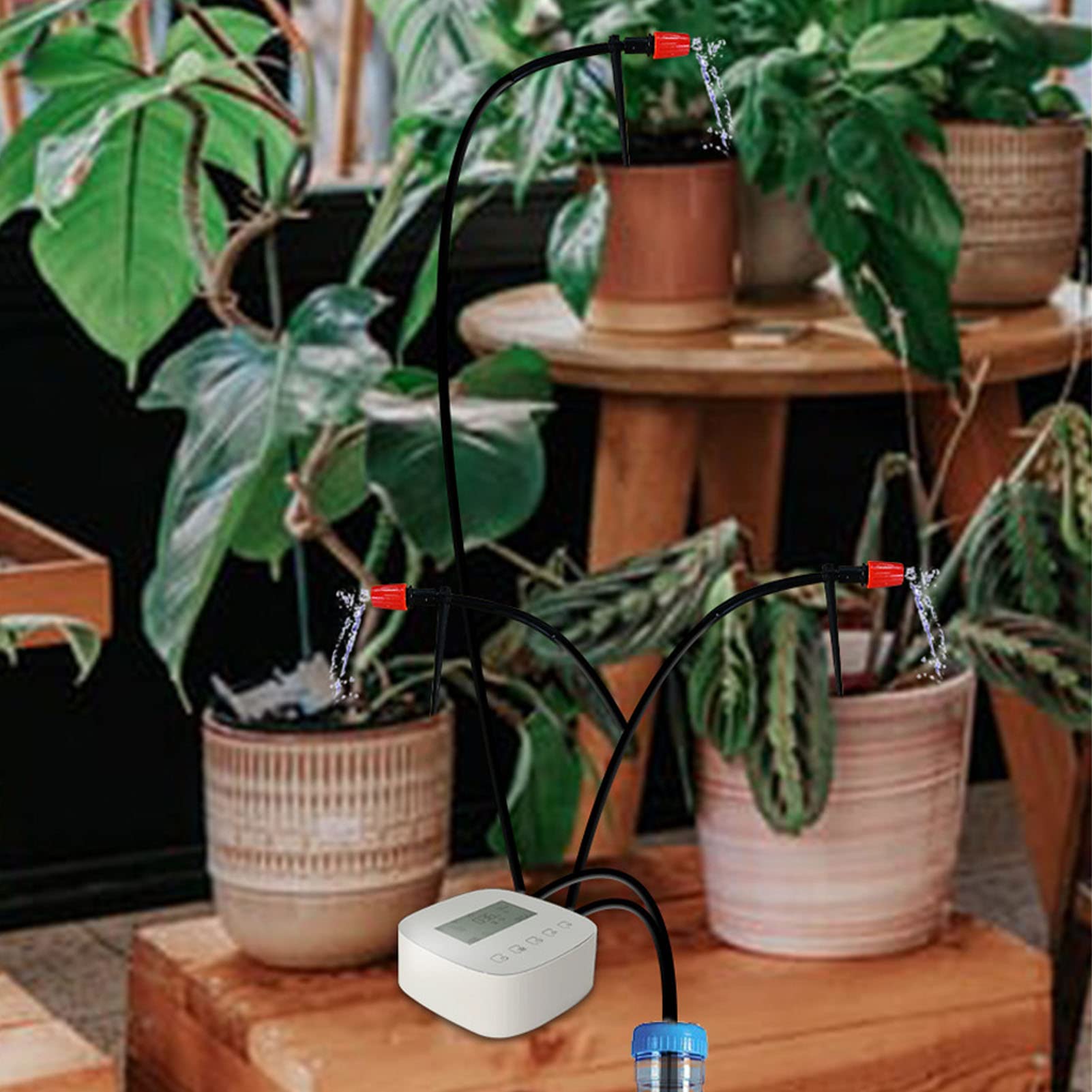 Kit di irrigazione a goccia automatica APP intelligente di irrigazione a tempo programmabile WiFi Dispositivo di irrigazione automatica per piante da giardino