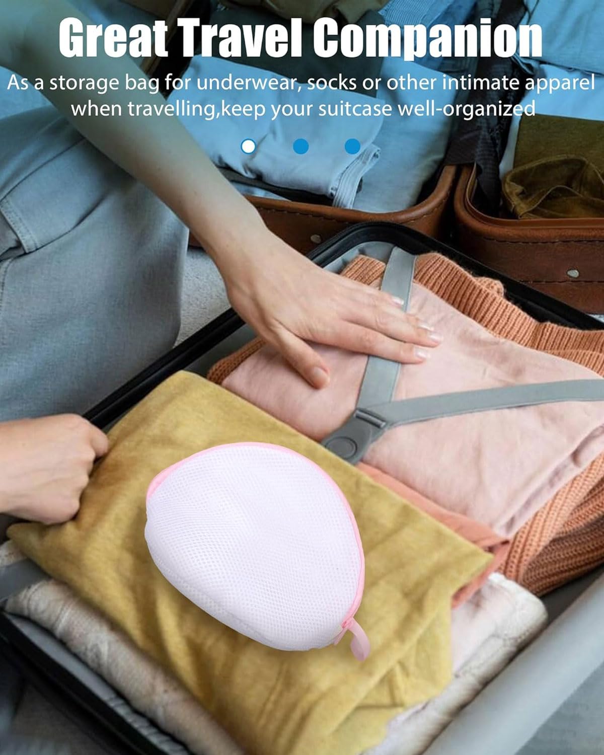 Sacchetti Lavatrice 3 Pezzi - Rete Per Biancheria Delicata, Con Coulisse - Foto 10