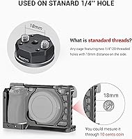 Vista 3 de SMALLRIG Standard Rosette Bolt-On Mount (M6 Thread, 31.8 Diameter) for Camera Cage and Accessories - 1939