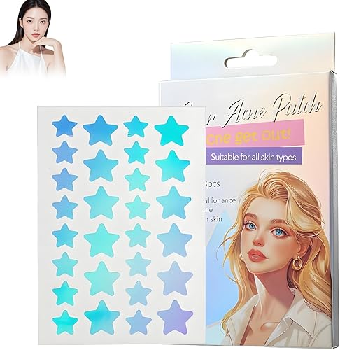 Pimple Patches 28 Stück, Pickel Patch Im Großpack,Sternform, Hydrokolloid Pflast