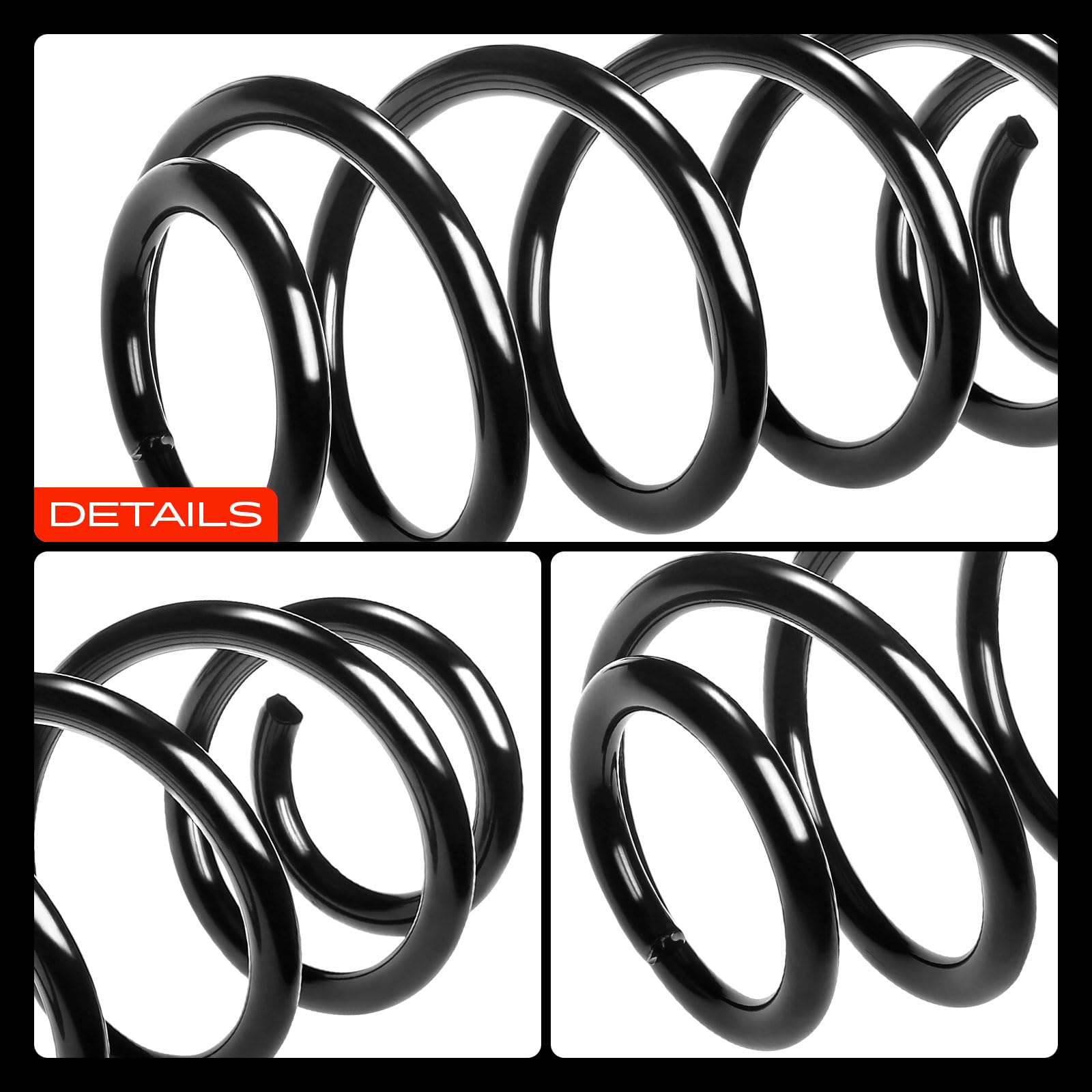 Frankberg 2x Muelles de chasis Muelles de suspensión Compatible con A4 8D2 P.a.s.s.a.t Variantee 3B5 A4 Avant 8D5 P.a.s.s.a.t Variantee 3B6 P.a.s.s.a.t 3B2 Replace# 8D0411105AQ