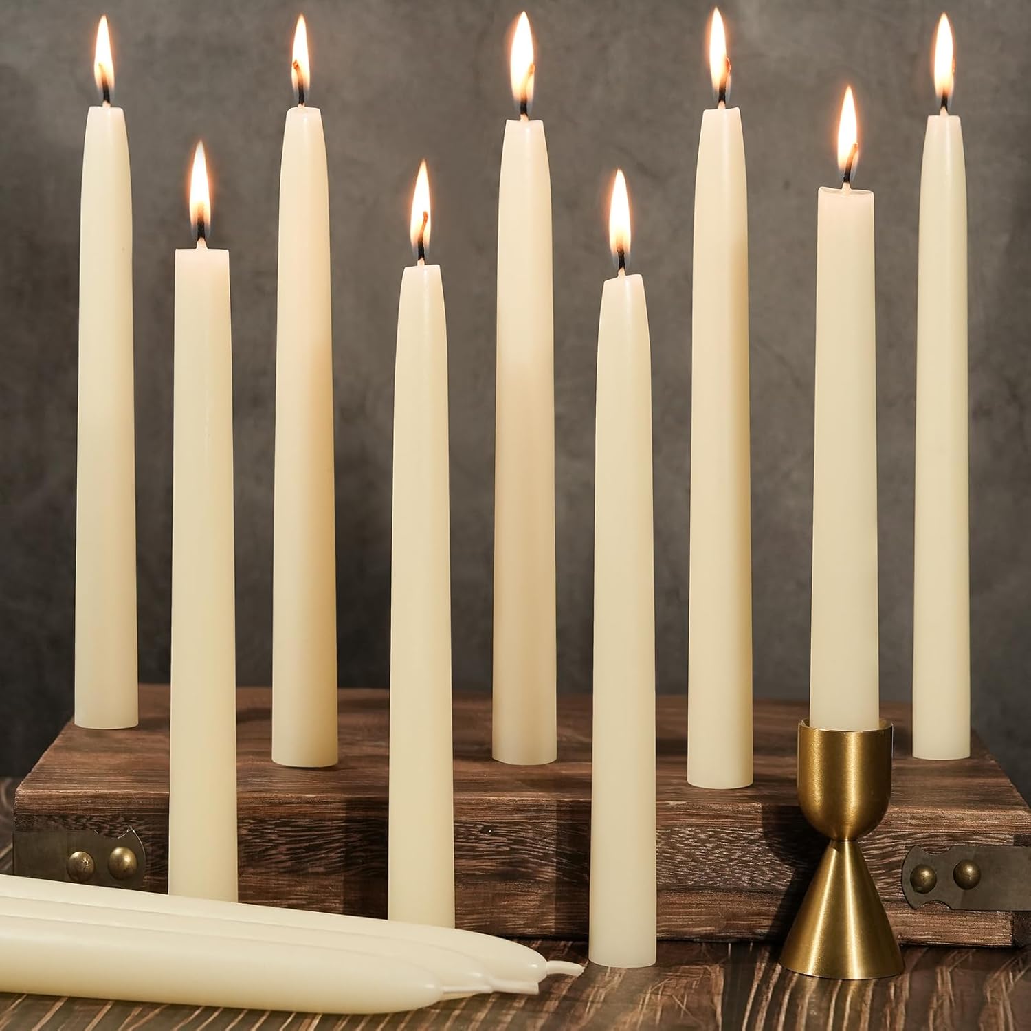 Beeswax Tealight Candles+White Beeswax Taper Candles