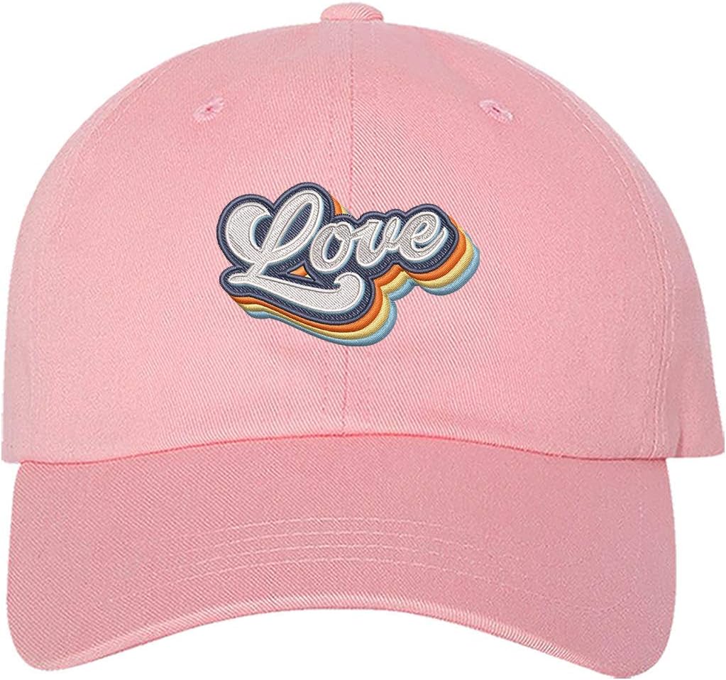 Love Retro Embroidered Unisex Baseball Hat - Love Retro Dad Hat - Image 5