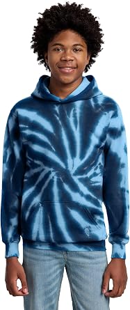 Port & Co Youth Tie-Dye Pullover Hooded Sweatshirt PC146Y