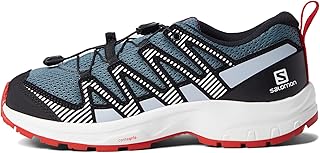 Salomon XA PRO V8 Trail Running Shoes, Stormy Weather/Zen Blue/Goji Berry, 7 Big Kid