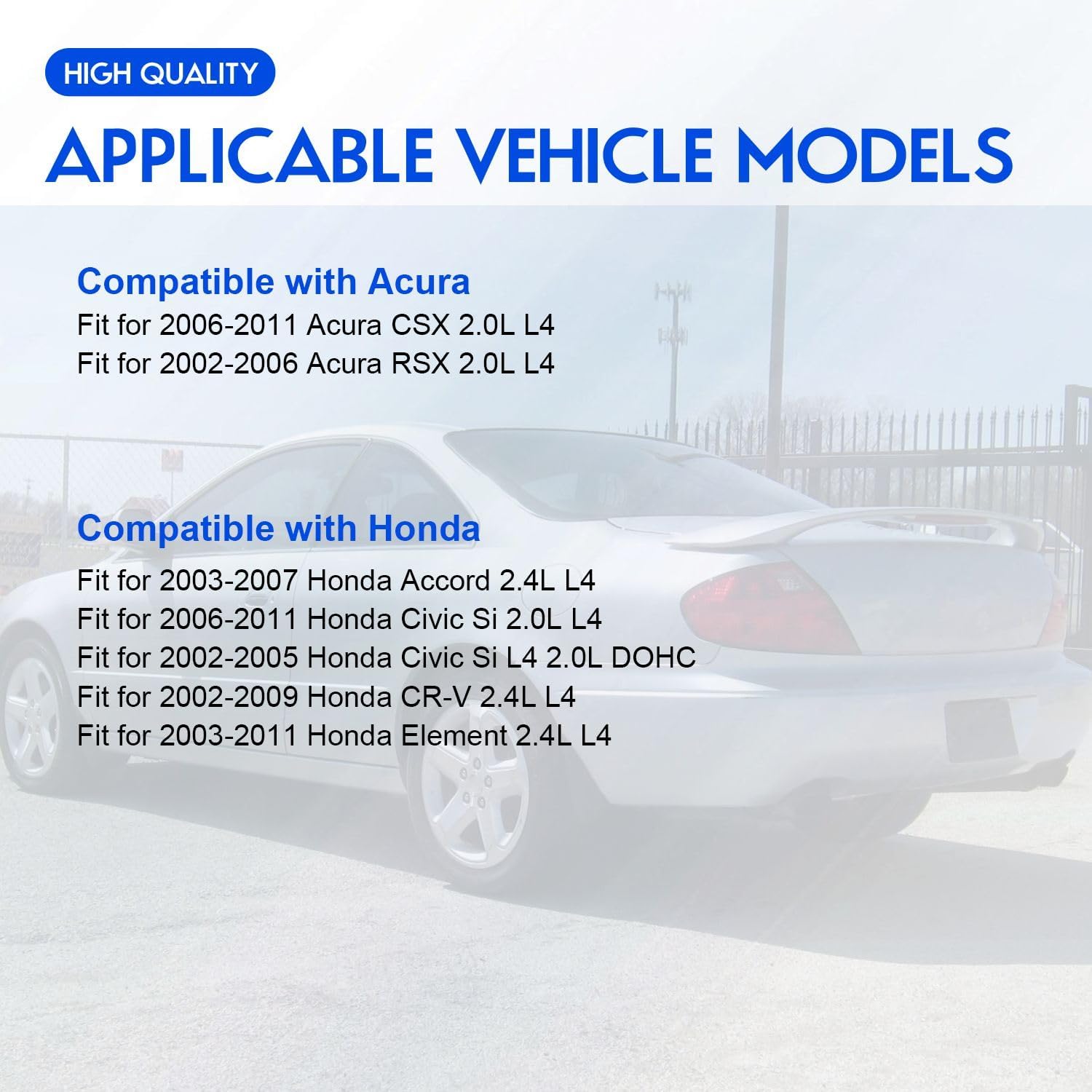 UF311 Ignition Coil Combo 3657 Double Iridium Spark Plug, Compatible for Acura CSX RSX/Honda Accord Civic CR-V Element 2.0 2.4