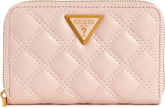 GUESS Womens Jillie Medium Zip Around Wallet, light rose, One size