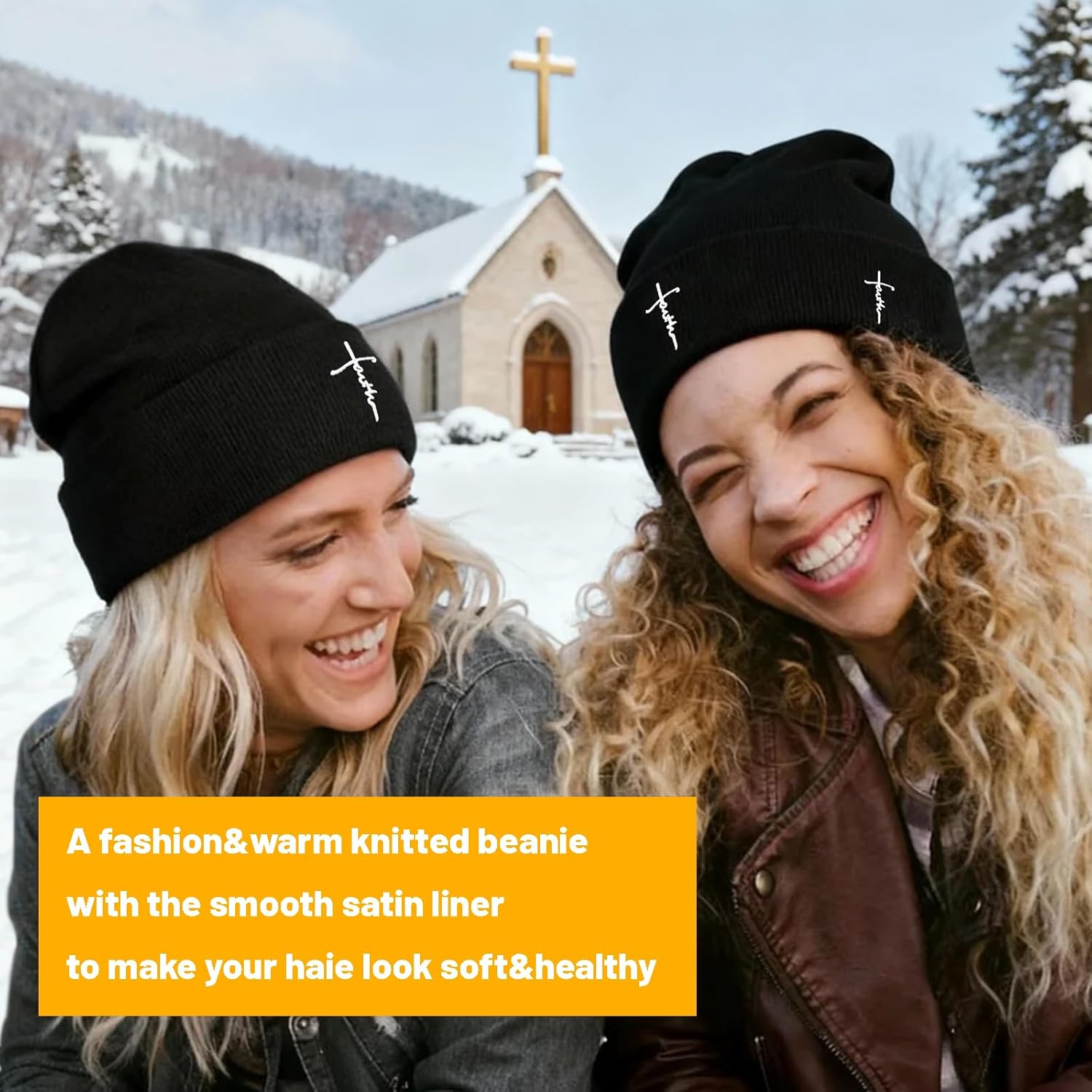 3D Embroidered Christian Hat for Men & Women, Jesus 3 Nail Cross Beanie Hat, Religious Gifts for Christians Clothes - Image 5