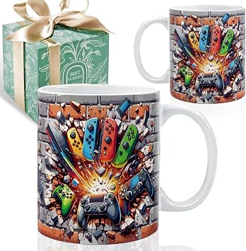 Funny Gamer Gift for Men Women Game Lovers Boyfriend Husband Dad Uncle, Gaming Gifts for Men Women Kids Teen Boys Son, Birthday Gift for Dad Brother Boyfriend 11oz