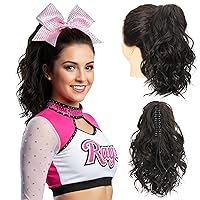 Vista 52 de SEIKEA 18" Extensión de cola de caballo con pinza de garra de resalte, PT002 Tia larga, multicapa, esponjosa, gruesa, ondulada, clip de mandíbula