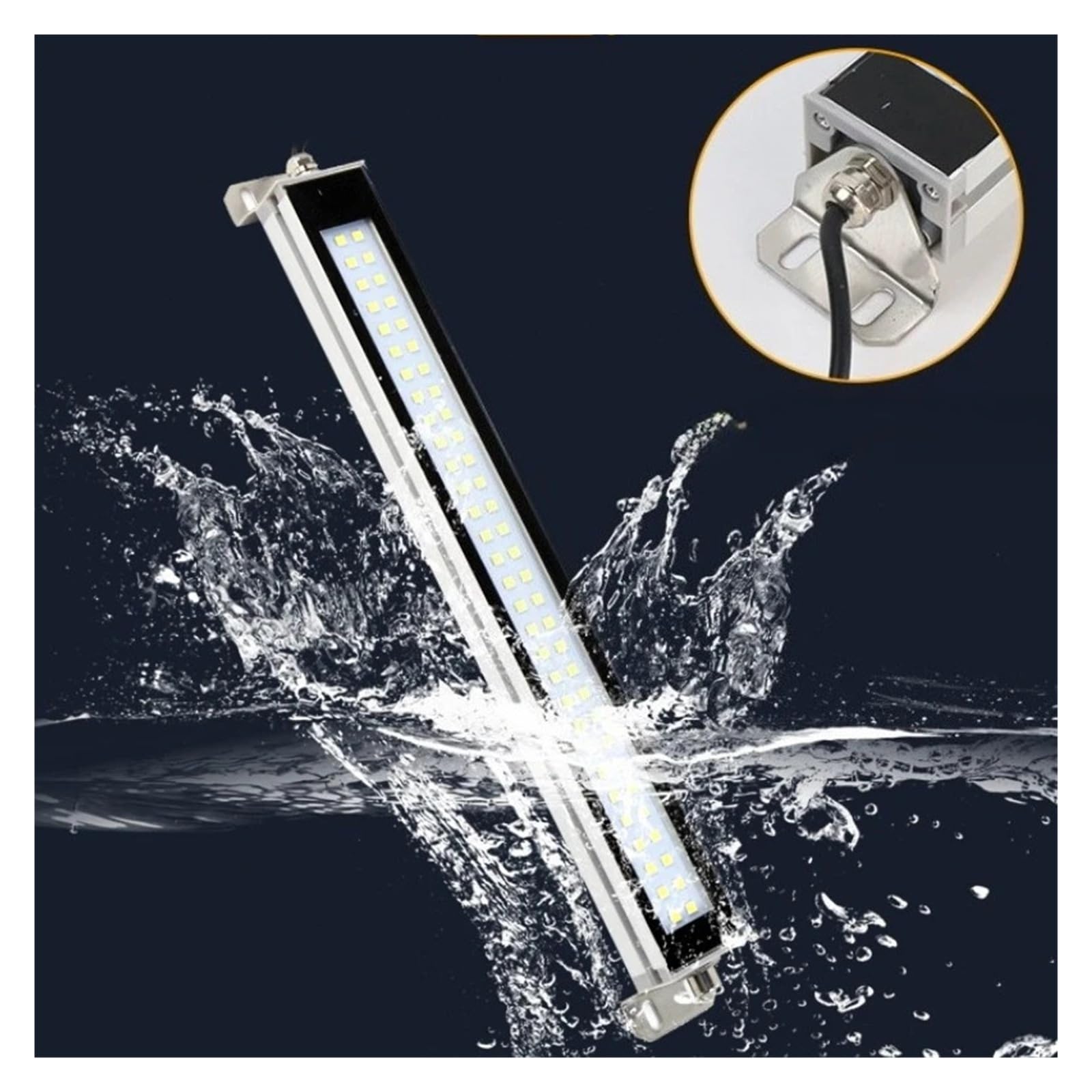 Industrielle Aluminiumlegierung 24V/110-220V LED-Maschinenbeleuchtung IP67 wasserdicht für CNC-Drehmaschinen und Fräsmaschinen für Werkstatt/Garage(AC110-220V-530mm)