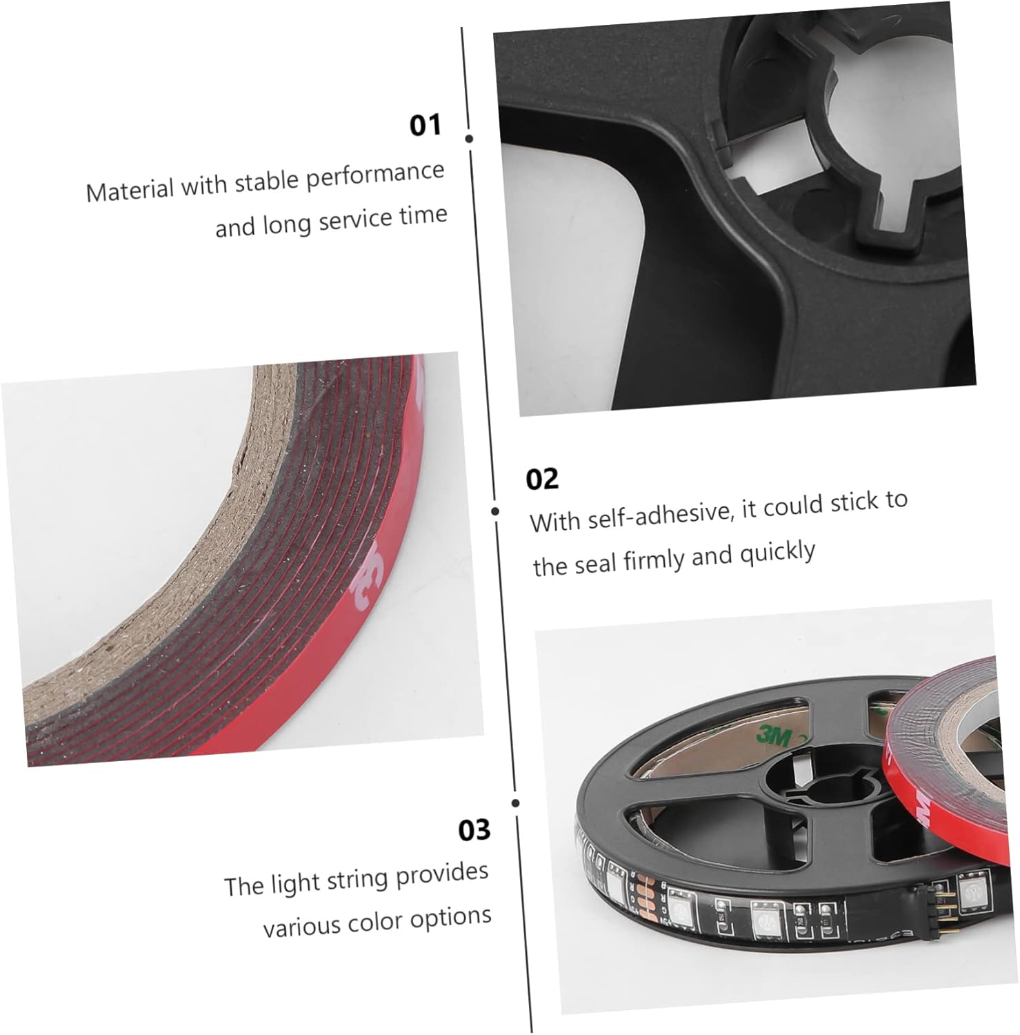 BESPORTBLE 3pcs Scooter Light Strip Led Decorative Lights for Electric Scooter Creative Refitment Parts for Personalize Your Ride Illumination