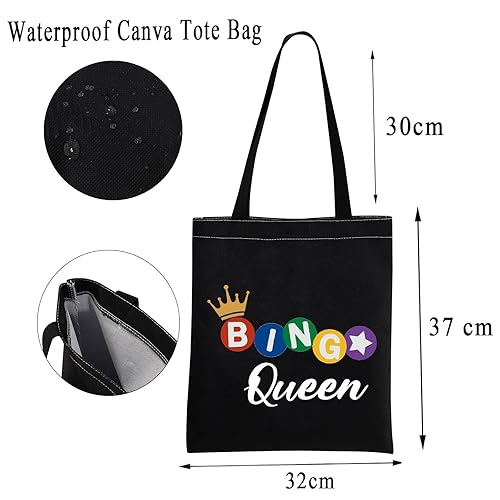 Miniatura 2 de MBMSO Bingo Queen - Bolsa de mano para amantes del bingo, regalos de bingo, bolsa de bingo, regalos para jugadores de bingo
