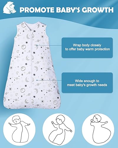 Miniatura 5 de Lictin Baby Sleeping Bag 2.5 TOG, Winter Baby Sleep Sack, with Adjustable Length 63-83cm for Infant Toddler