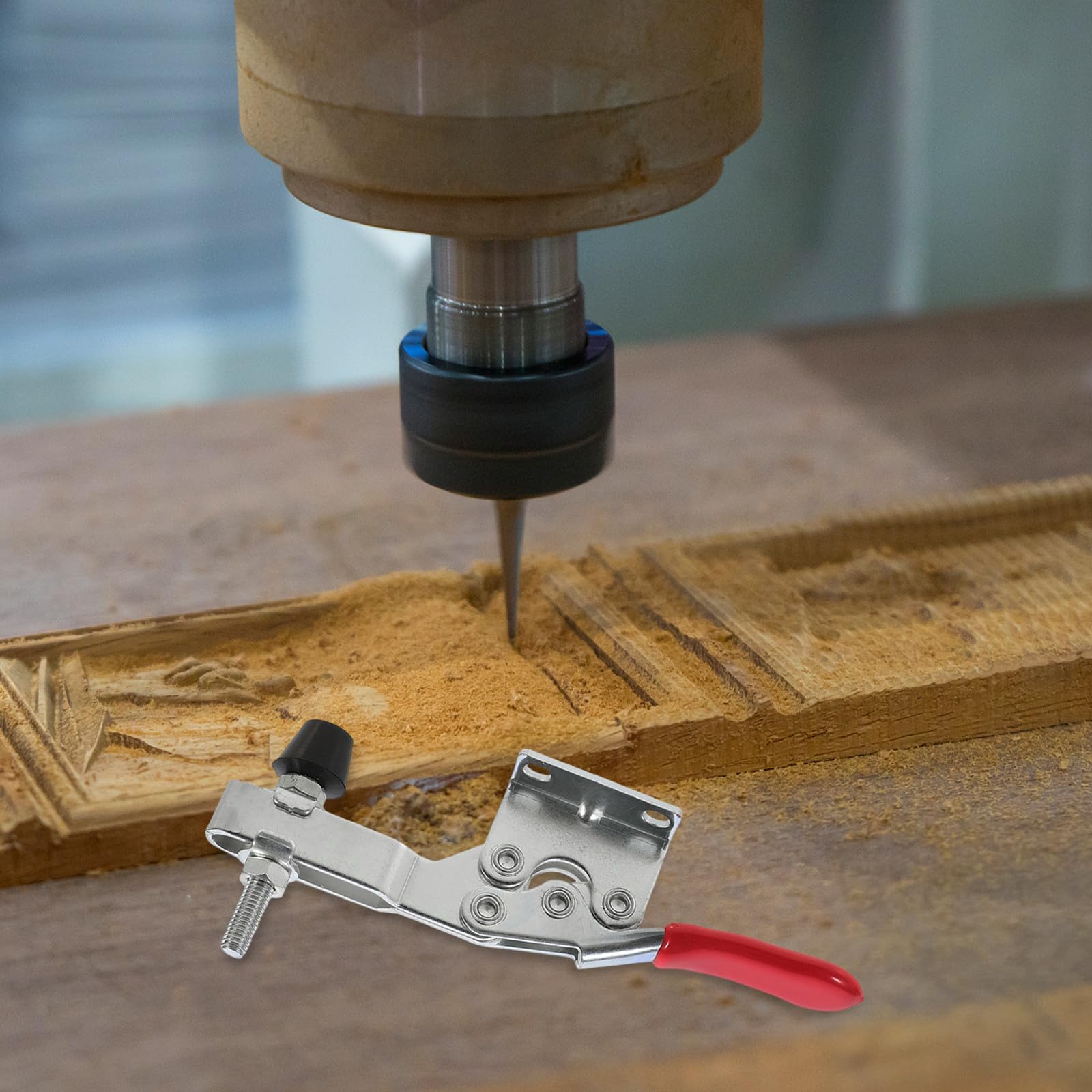10 Abrazaderas de Palanca Rápida de Metal Zincado Agarre Fácil y Fuerte Poder para Sujeción en Madera y Metal en Trabajos Manuales