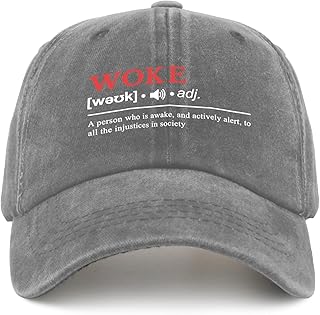 Woke Definition Hat for Women Funny Dad Hats Funny Birthday Gifts for Women