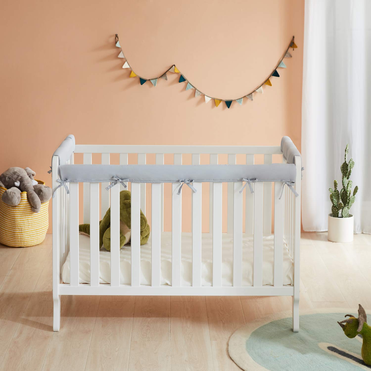 Crib Rail Microfiber Reversible Cover for Long & Side Rails OFFicial site