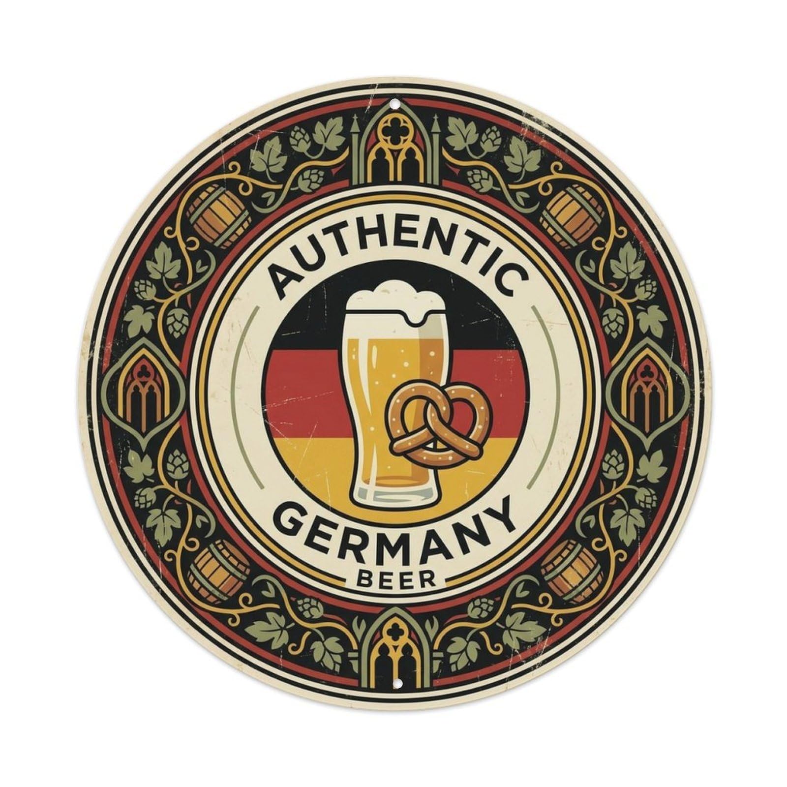 Germany Travel Beer German Beverage Cuisine Metal Tin Sign