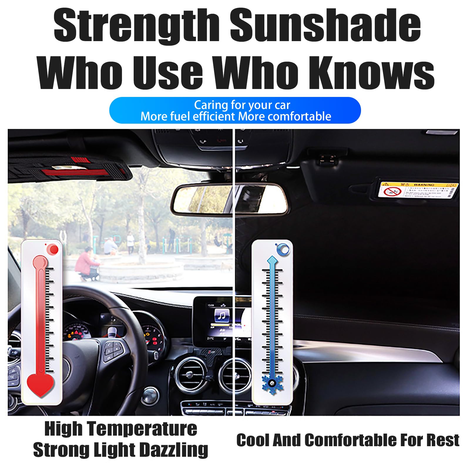 JINYISI Apto Para Jeep Compass 2016-2021, Parasol Para Parabrisas Delantero De Coche, Parasol Plegable Para Parabrisas Delantero De Coche Hecho A Medida