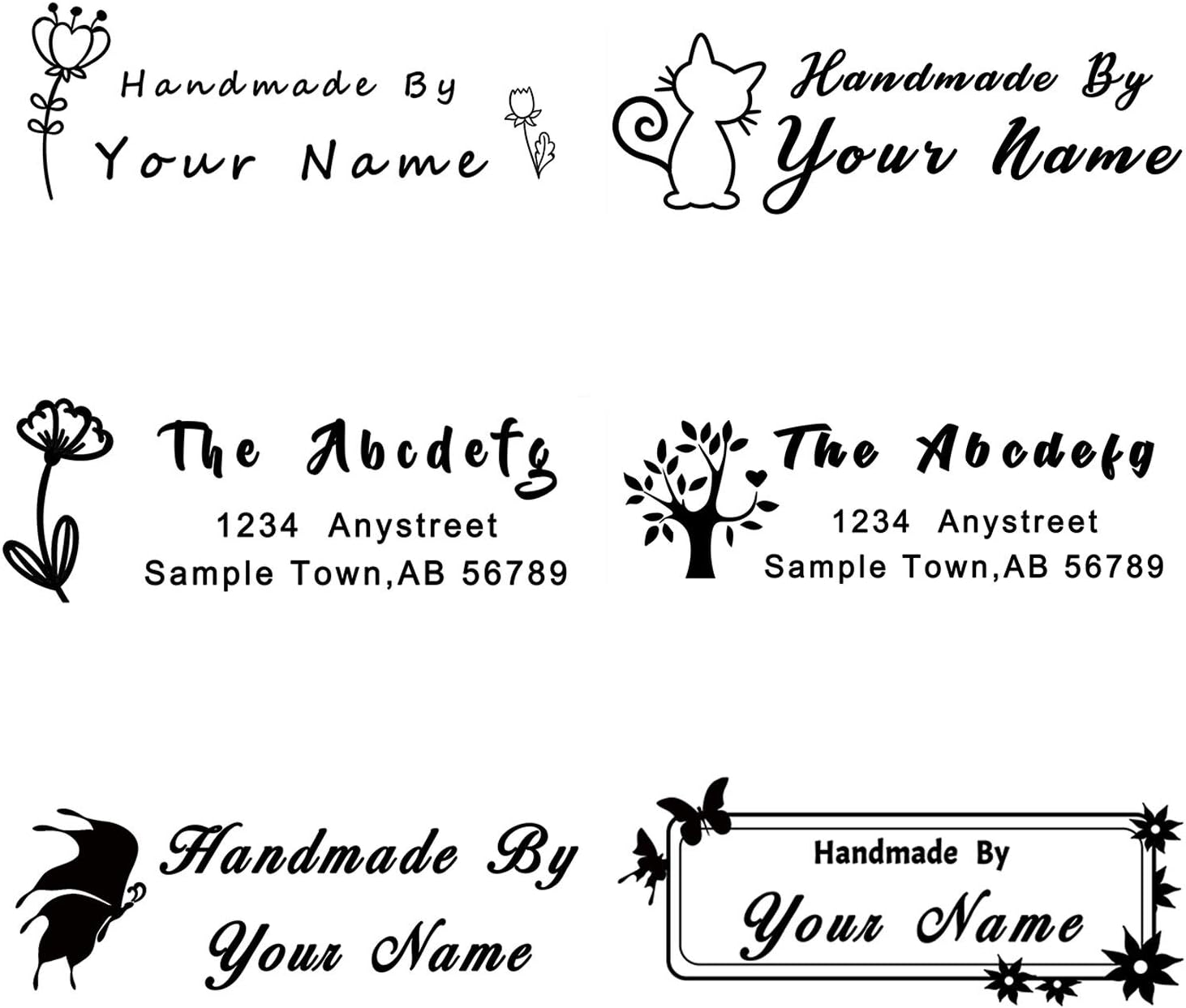 Custom Stamps Personalized - Handmade Stamps -3/5"×1-1/4"
