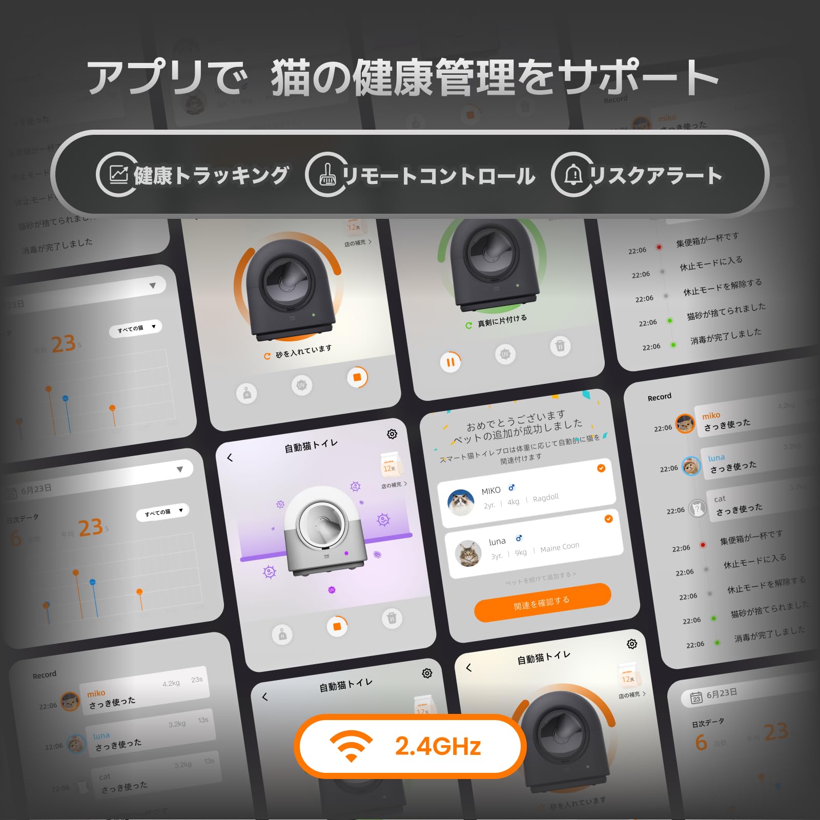 Amazon | 【HHOLOVE】猫自動トイレ 全自動猫トイレ 【動物病院＆獣医師