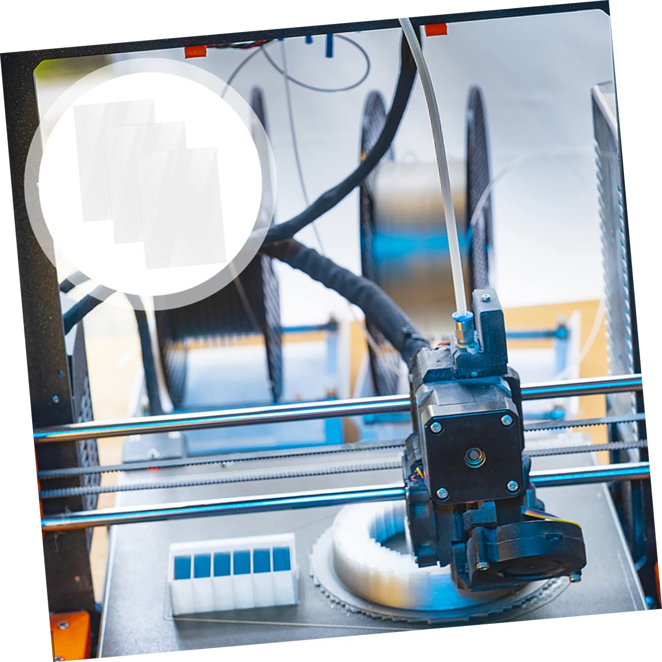 Mobestech 18 Hojas Película De Impresión 3d Suministros Para Impresoras 3d Película De Alta Transmitancia Película De Liberación De Impresión Fep Película De Alta Permeabilidad Impresora 3d