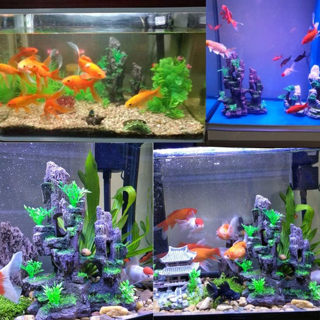 Decorazione Per Acquario In Resina, Grotta Rocciosa Per Pesci E Muschio, Realistica, Ecologica E Resistente