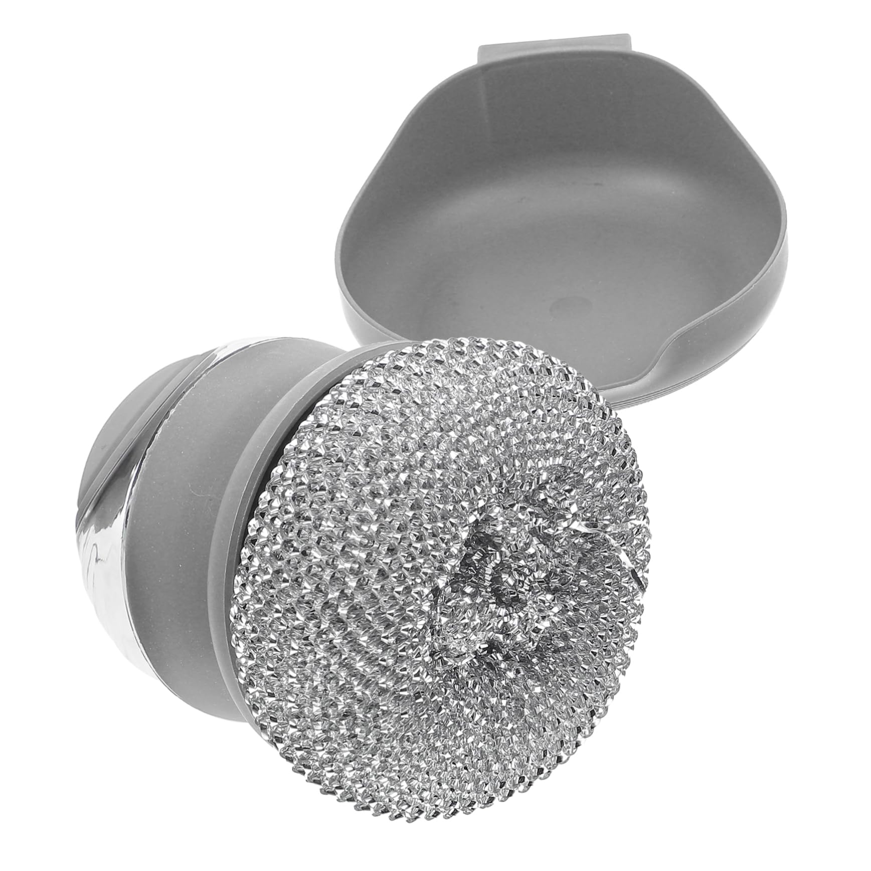 Cabilock 4 Juegos Cepillo De Bolas Fregadora De Cocina Émbolos Wok Jabón para Platos Limpieza Accesorios De Cocina Hundir Cepillo para Platos con Mango Lavar Platos Cacerola Páginas Grey