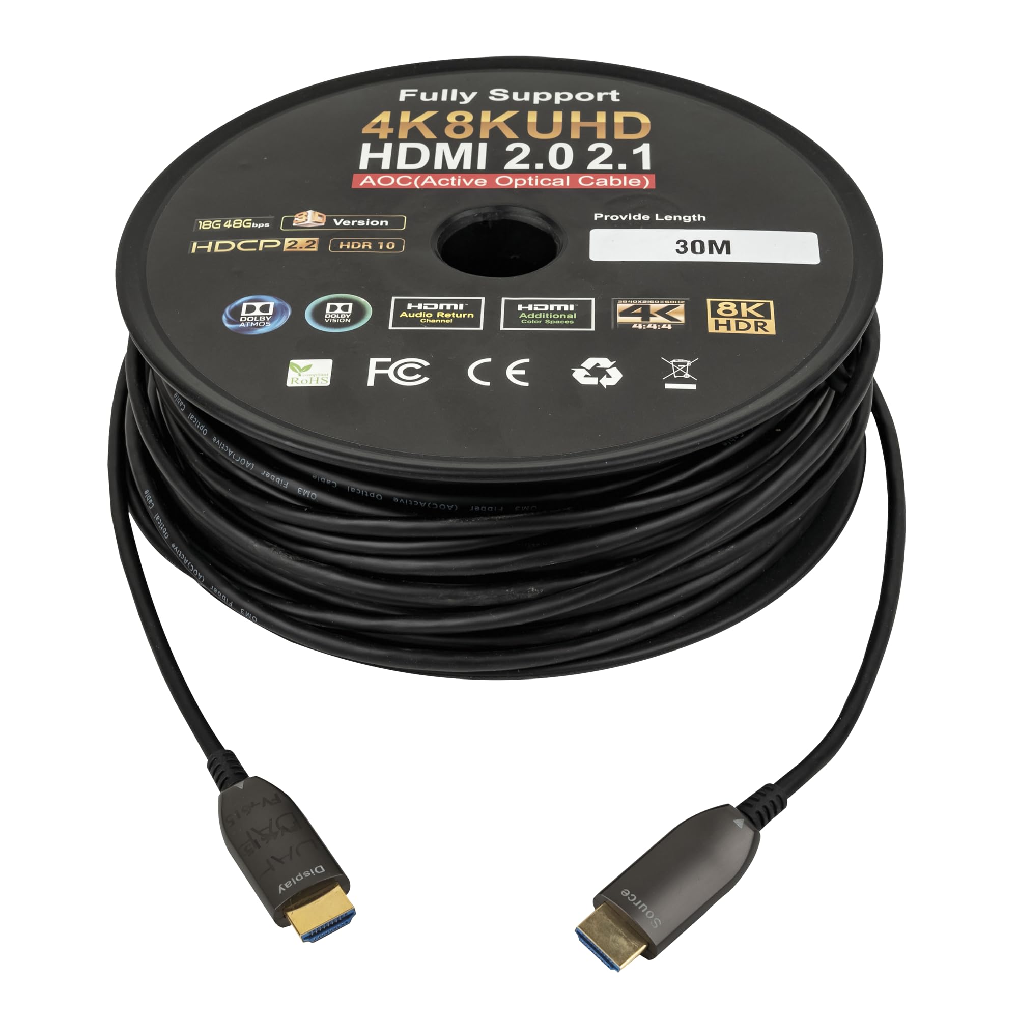 DAP HDMI 2.1 AOC 8K Fibre-Optic Cable, 30m
