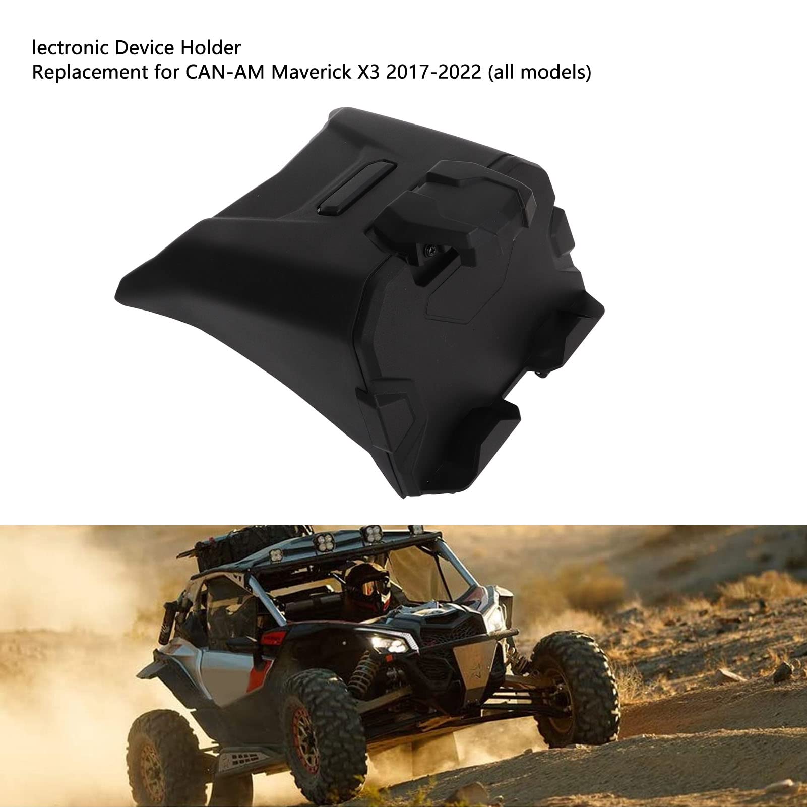 Urządzenie elektroniczne Uchwyt na telefon do tabletu ze zintegrowanym schowkiem Zamiennik dla CAN AM Maverick X3 2017 2022 Wszystkie modele Regulowany materiał HDPE od 5 do 8 cali