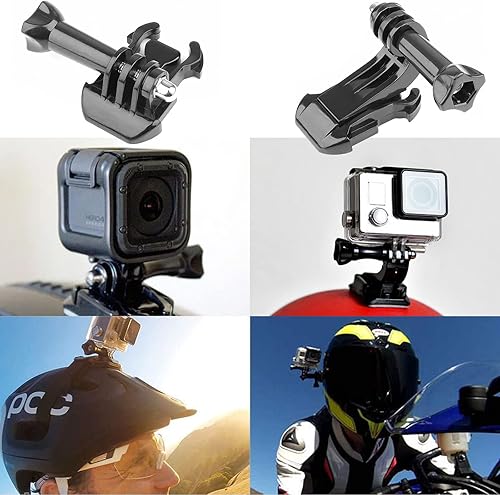 Miniatura 4 de Soporte de hebilla de gancho en J para GoPro, superficie vertical de acero inoxidable actualizado, gancho en J+clip de hebilla de montaje rápido +