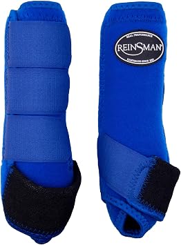 Reinsman Apex Sport Horse Boots - 2-Pack | Breathable Ventilated Contoured Protective Equine Front Leg Wraps | Sling Support System, Reinforced Heel Strap & Hook-and-Loop Fastening