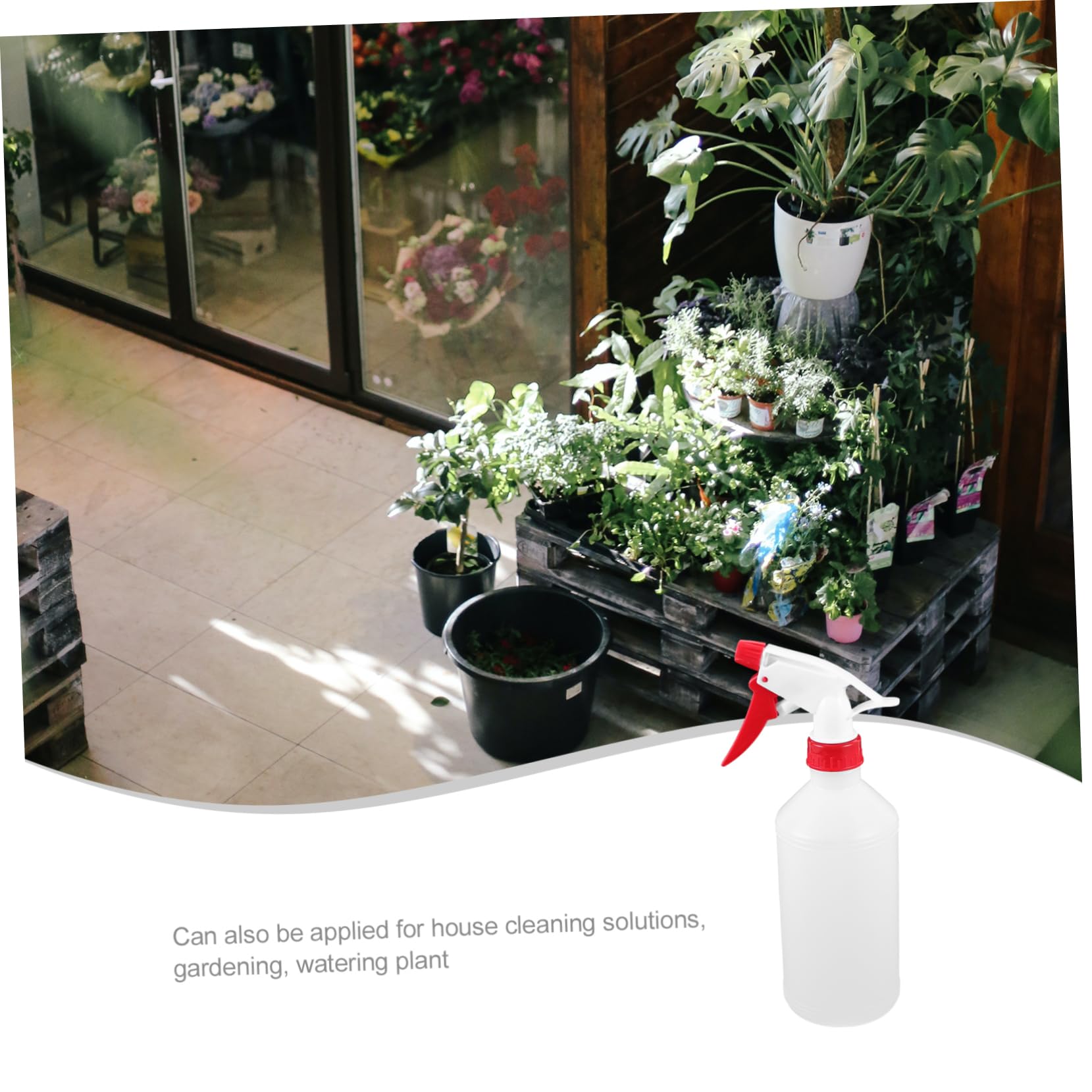 SUPVOX Botella de Spray Vacía 500ml para Jardinería y Limpieza del Hogar, Set de 6 Piezas Plástico Ergonómico, Pulverizador Portátil para Plantas y Uso Doméstico Color Aleatorio