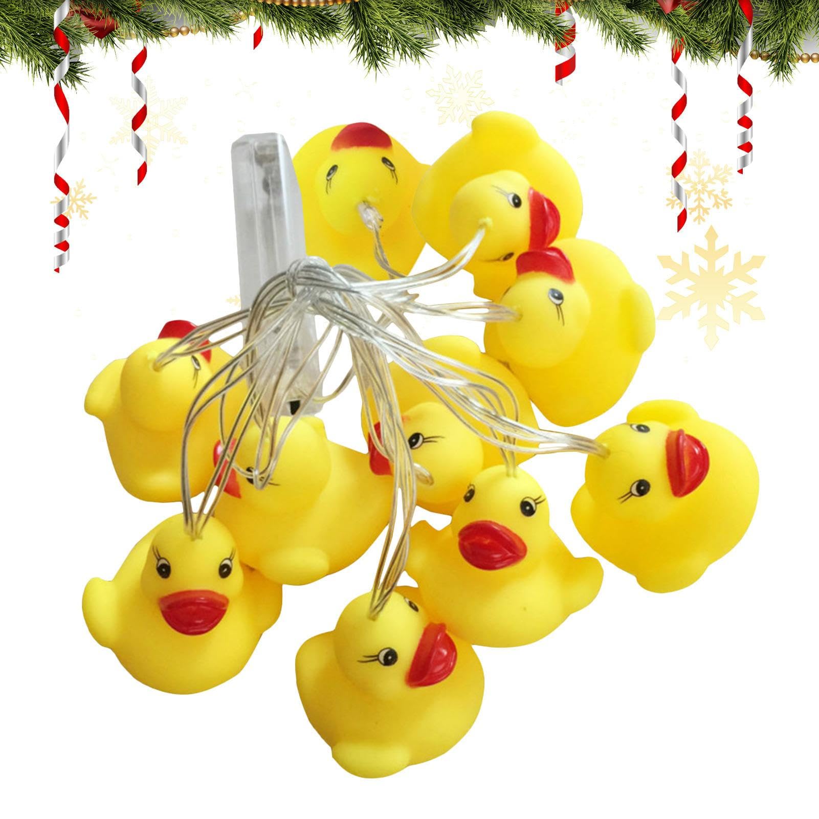 Ahuuen String Lights | Waterproof Fairy String Lights,Cute Bright Duck Designed Lighting Decor for Balcony Tent Window Patio Classroom Wedding Christmas House Exterior Ceiling Fence Gazebo