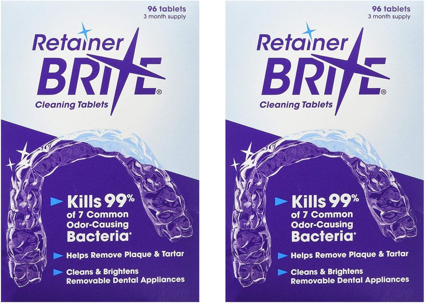2 x pastiglie per la pulizia Brite – 96 compresse – 3 mesi di fornitura