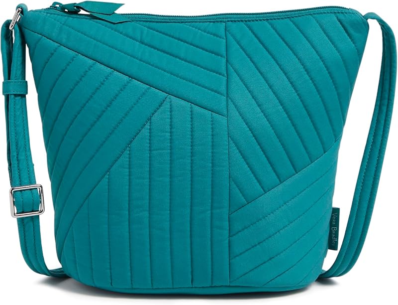 Vera Bradley Women's Cotton Bucket Crossbody Purse