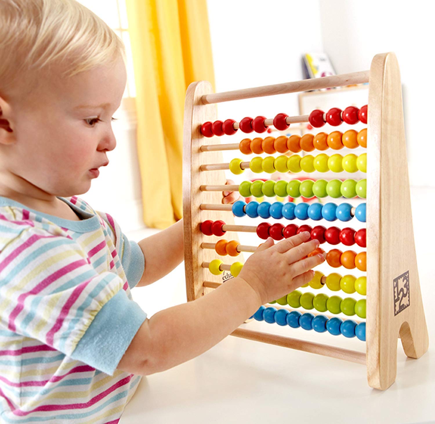 Hape Rainbow Bead Abacus - Image 2