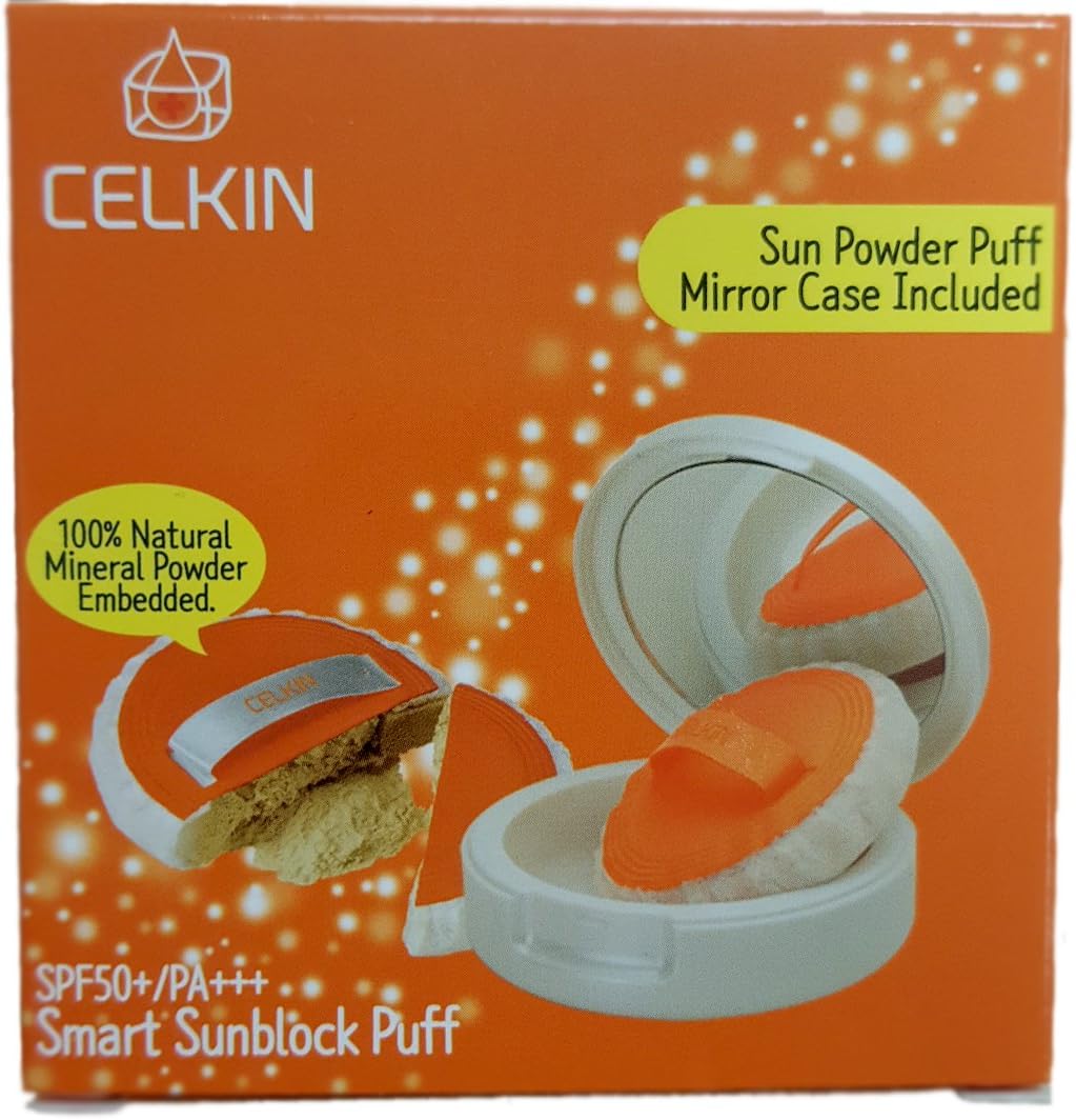 Smart Sunblock Puff SPF50+, PA+++ Mirror Case Included!