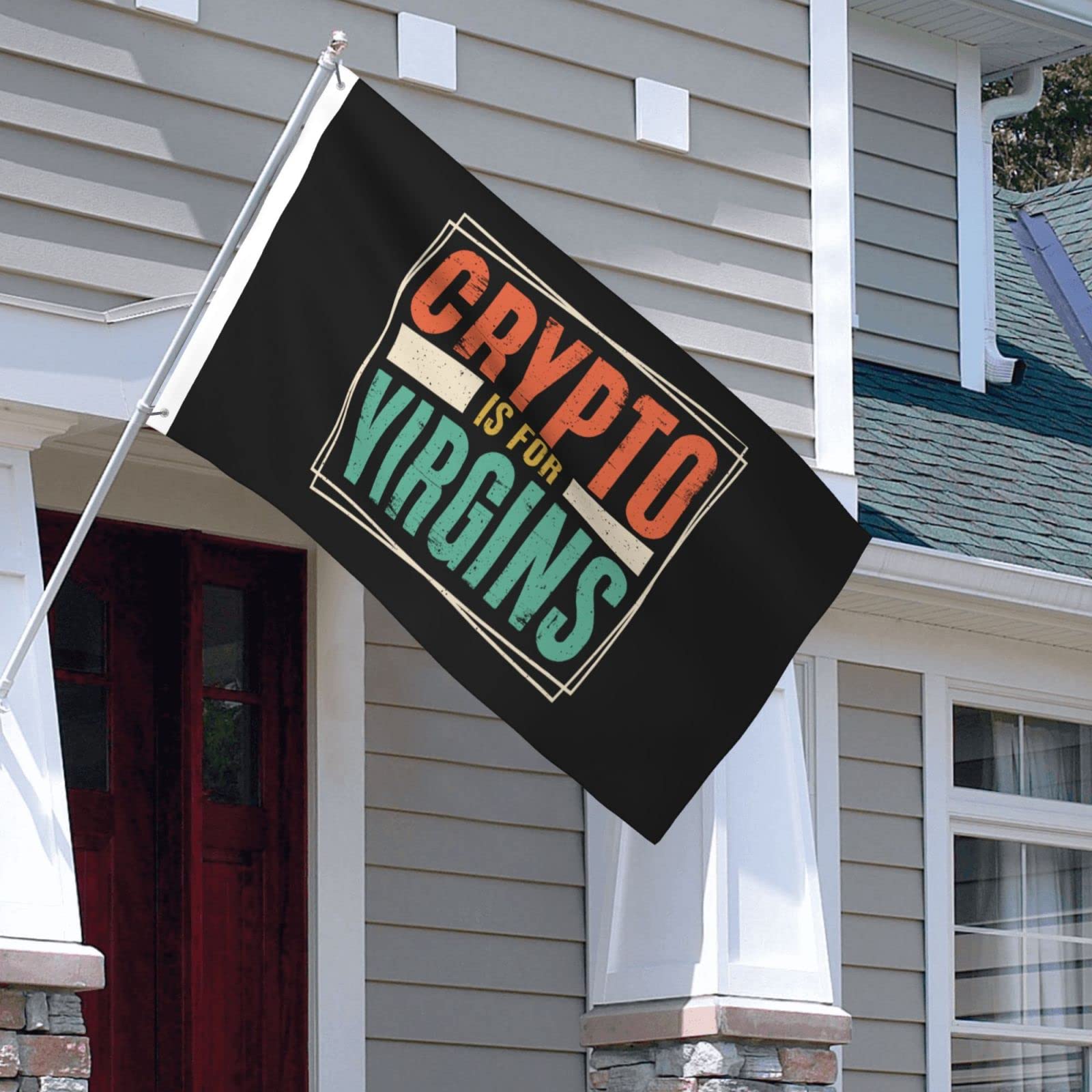 Crypto Is For Virgins Crypto Flags 3x5 Outdoor Double Sided Flag Banner For  Outside With 2 Brass Grommets Patio Lawn Decor Flags : Amazon.ca: Patio,  Lawn & Garden
