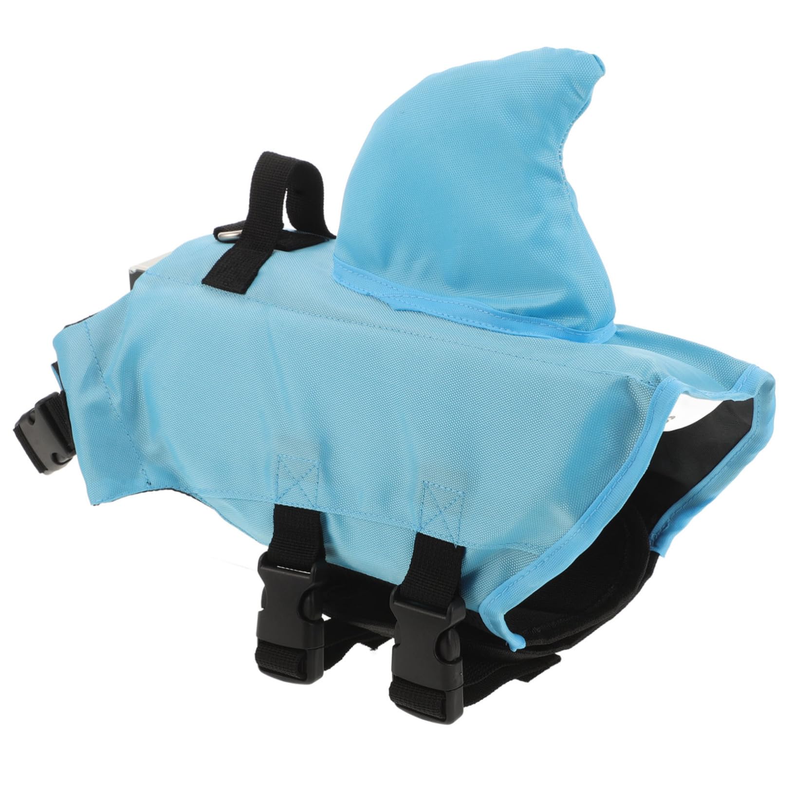 HANABASS Small Dogs Pet Swimming Vest Universal Fit Fin Design Comfortable Sturdy Safety Features for Bulldogs Blue-s