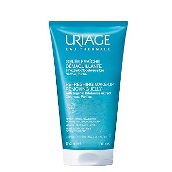 Uriage Refreshing Makeup Removing Jelly, Face & Eyes, Soap-free