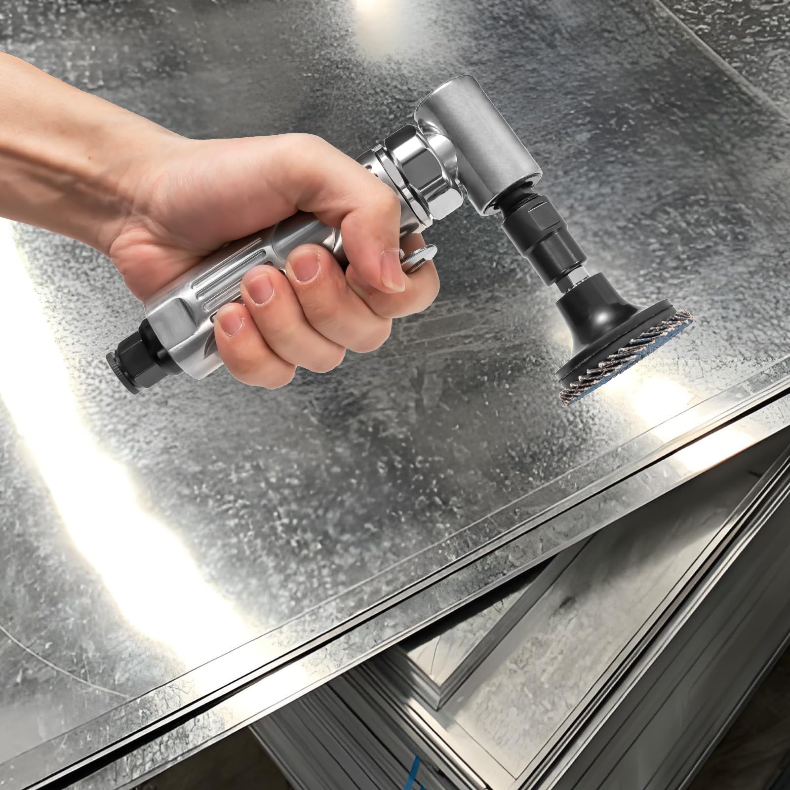 Kit de accesorios de taladro de disco de lijado de 2 pulgadas, accesorios de amoladora angular inalámbrica de grano 36-3000 con discos de cambio rápido para pulido de metal y madera de coche