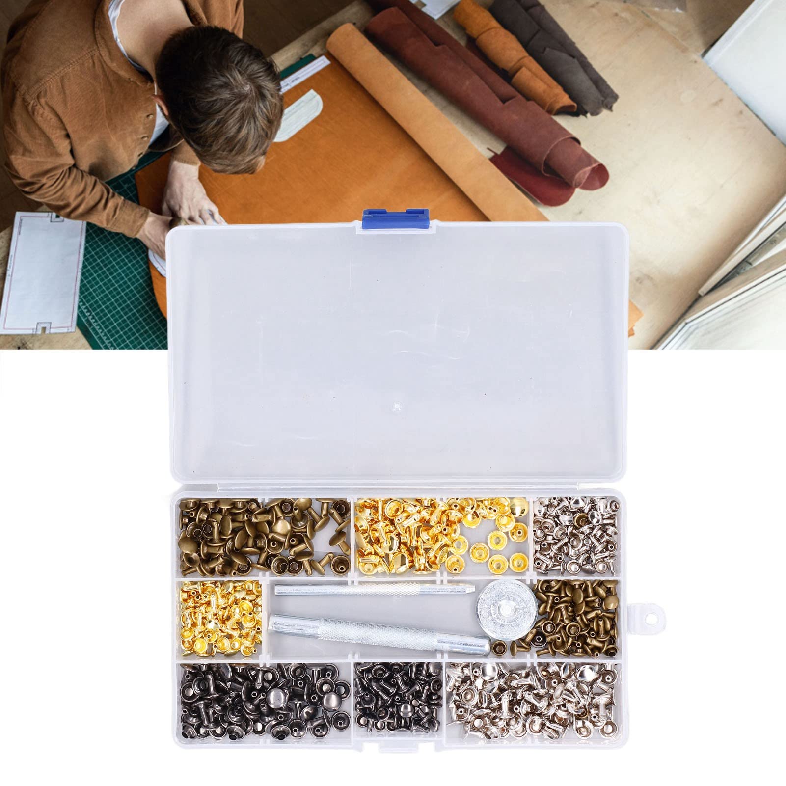 Rivetti Tubolari In Metallo A Doppio Tappo, 2 Misure, Perni - Foto 6